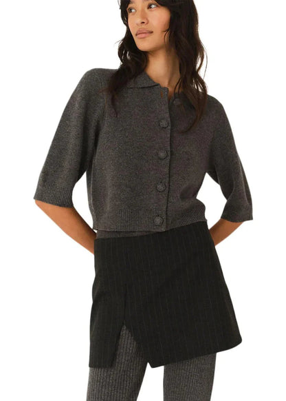 The Garment - Cardigan - Grå - Como Cropped Cardigan