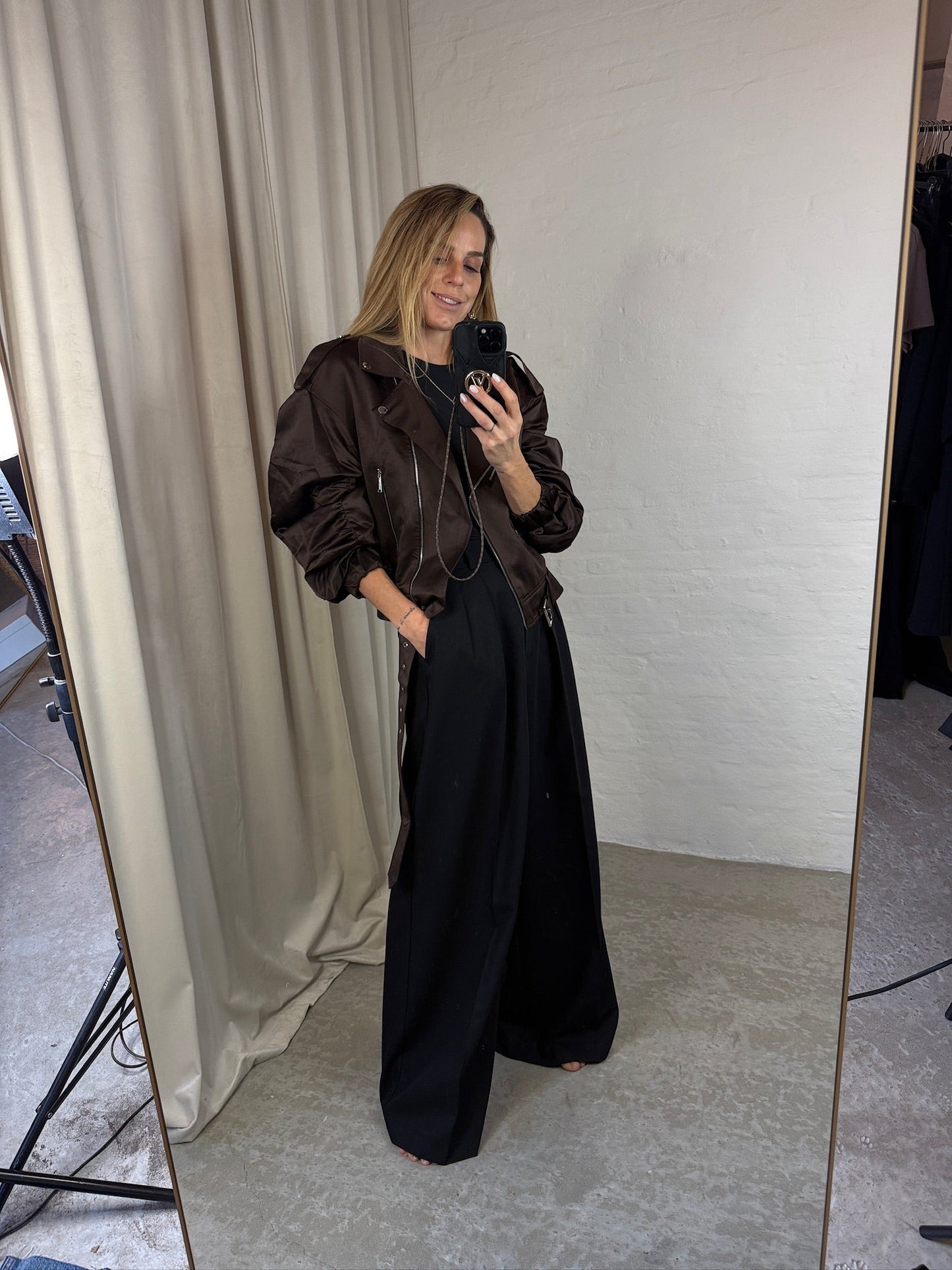 Karl Lagerfeld - Jakke - Java - Biker Satin Bomber