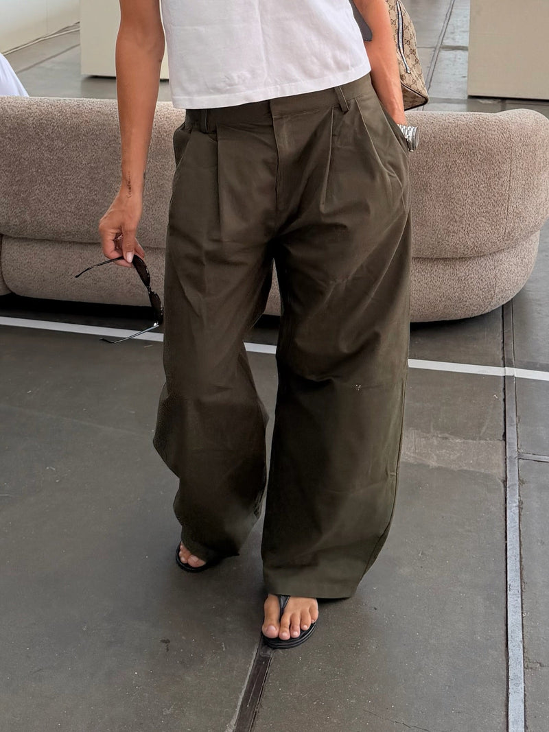 My Essential Wardrobe - Bukser - Olive Night - Gisva