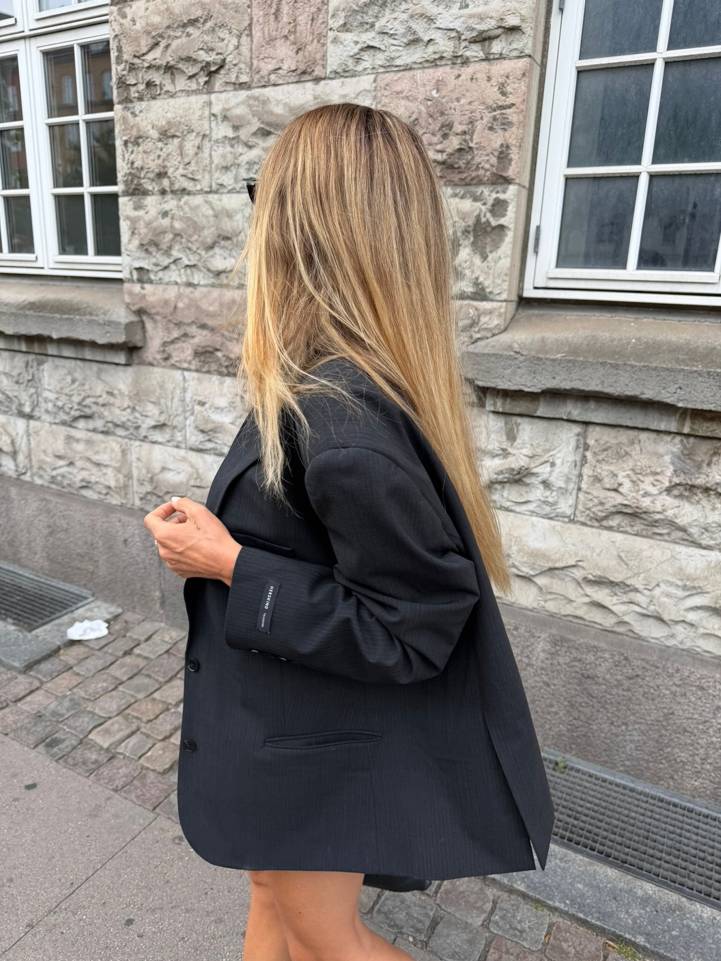 Herskind - Oversized Blazer - Grey Pinstripe - Rui