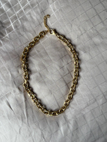 Andcopenhagen Jewelry - Halskæde - 18 karat guldbelagt rustfri stål- Bred Chunky Chain Maya