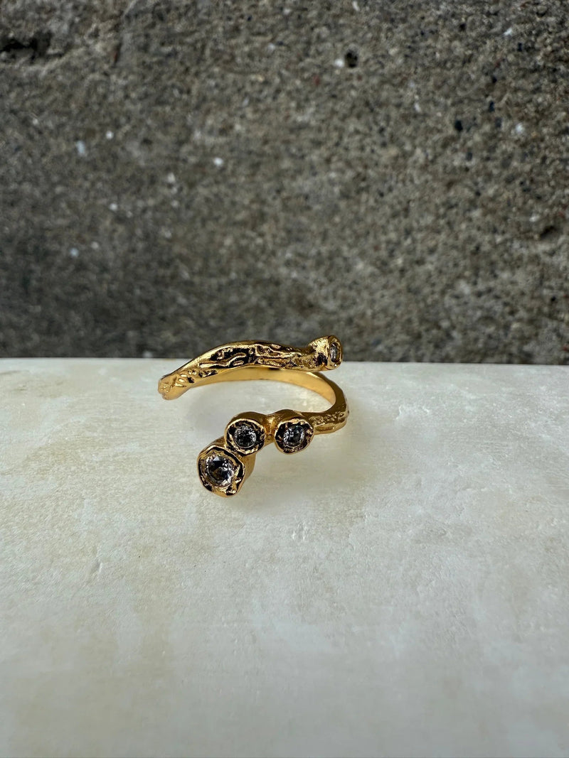 Ring - Elvira - 18 karat guldbelagt - Andcopenhagen