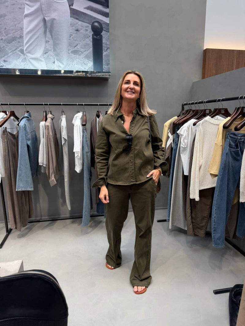 My Essential Wardrobe - Skjorte -  Olive Night - Linn Sofia 149