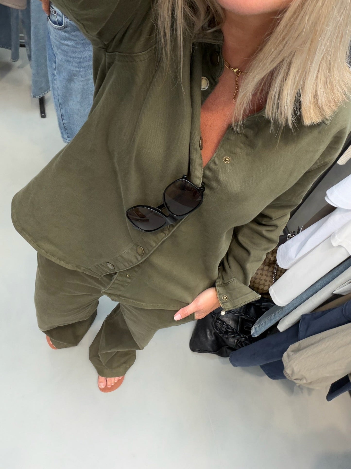 My Essential Wardrobe - Bukser - Olive Night - Lara 149