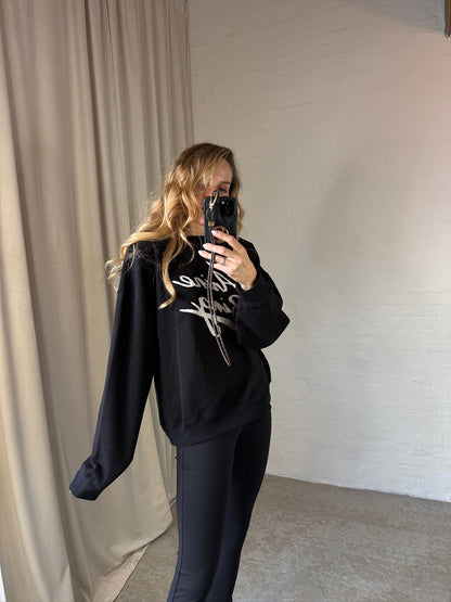 Anine Bing - Sweatshirt - Black - Miles Chenille