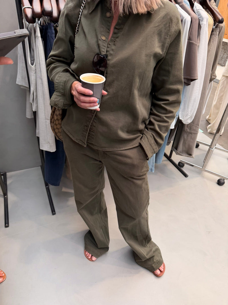 My Essential Wardrobe - Bukser - Olive Night - Lara 149