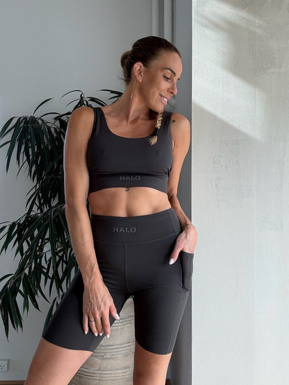HALO - Sportsbh - Training bra - Chocolate Torte