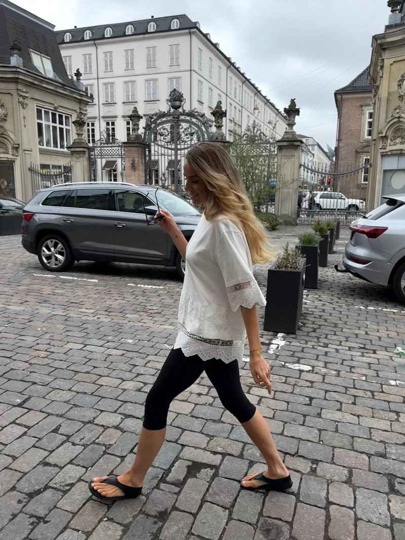 The Collection - Capri leggings - Sort - Tilly