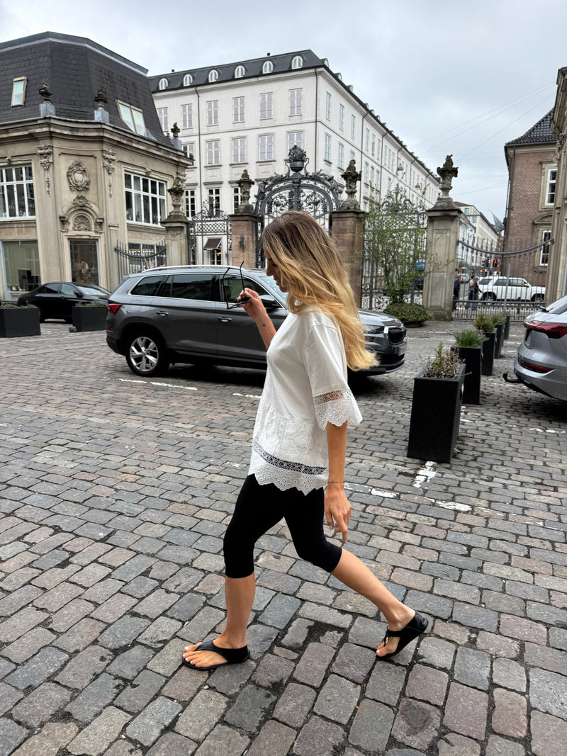 The Collection - Capri leggings - Sort - Tilly