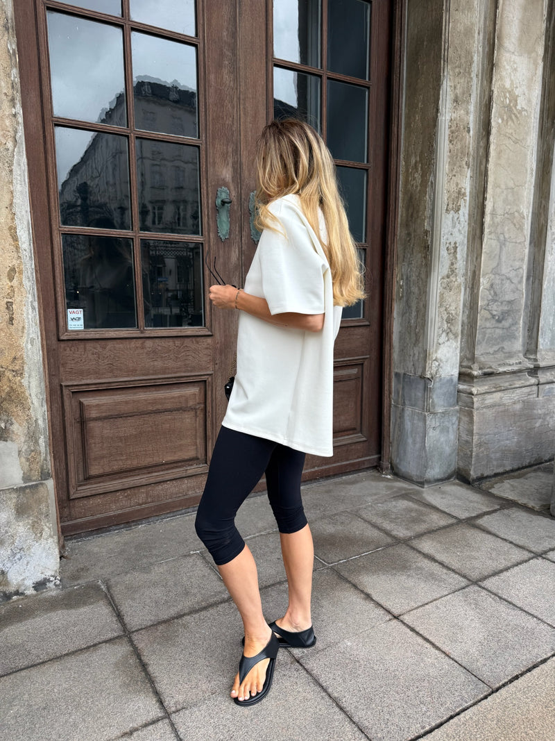 The Collection - Capri leggings - Sort - Tilly