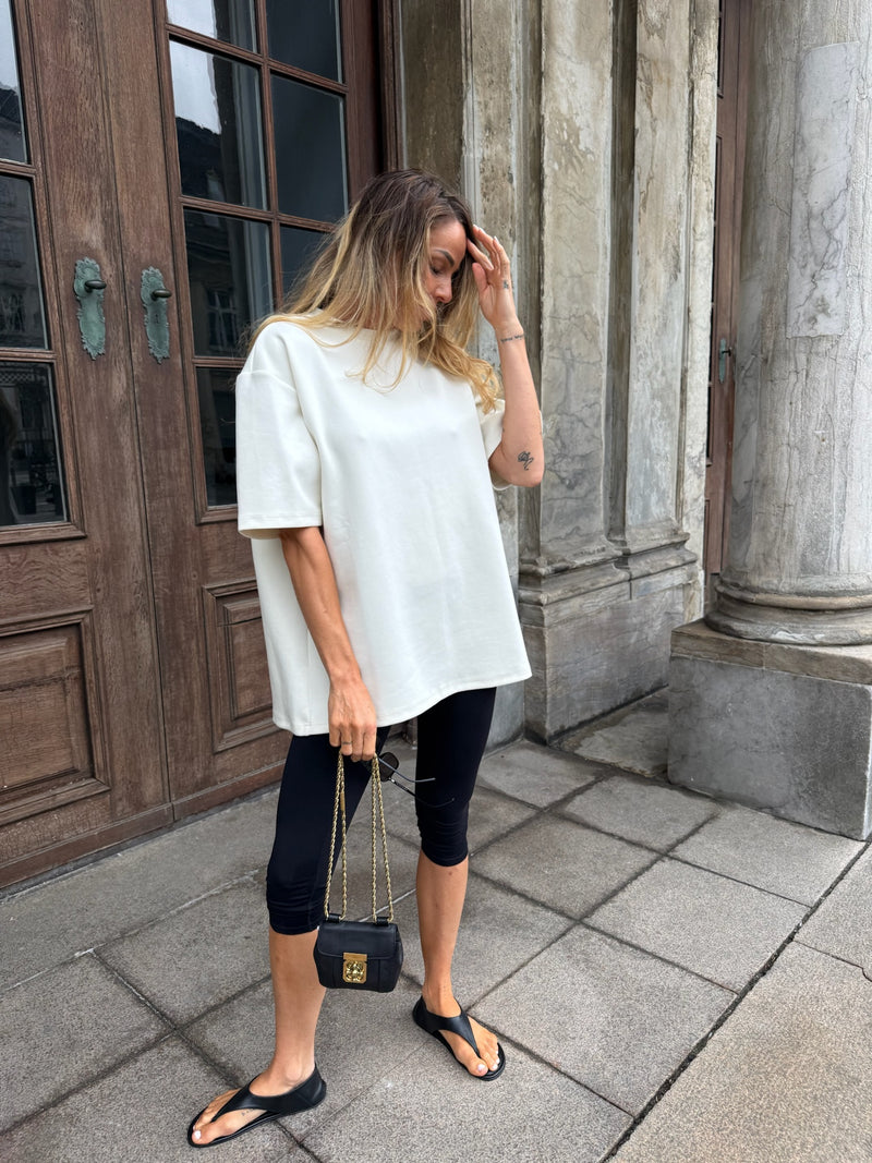 The Collection - Capri leggings - Sort - Tilly