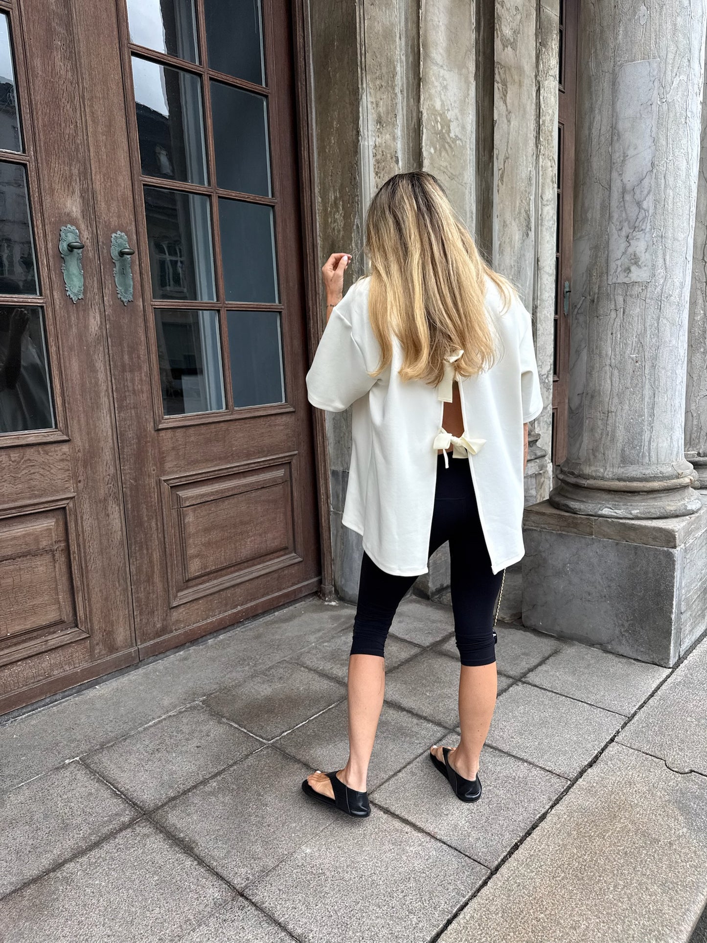 The Collection - Capri leggings - Sort - Tilly
