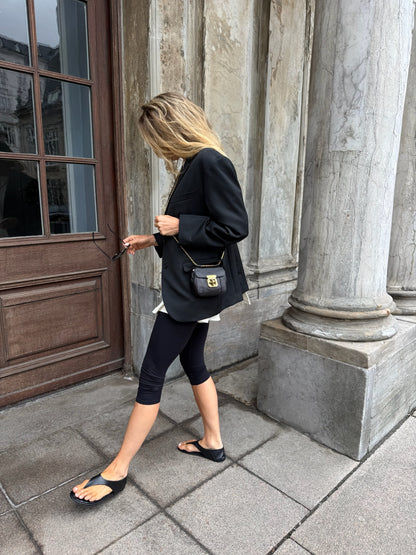 The Collection - Capri leggings - Sort - Tilly