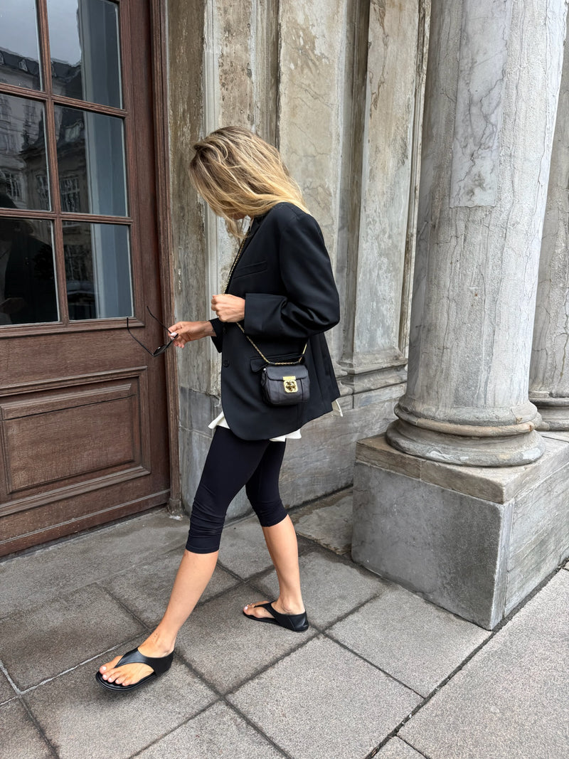 The Collection - Capri leggings - Sort - Tilly
