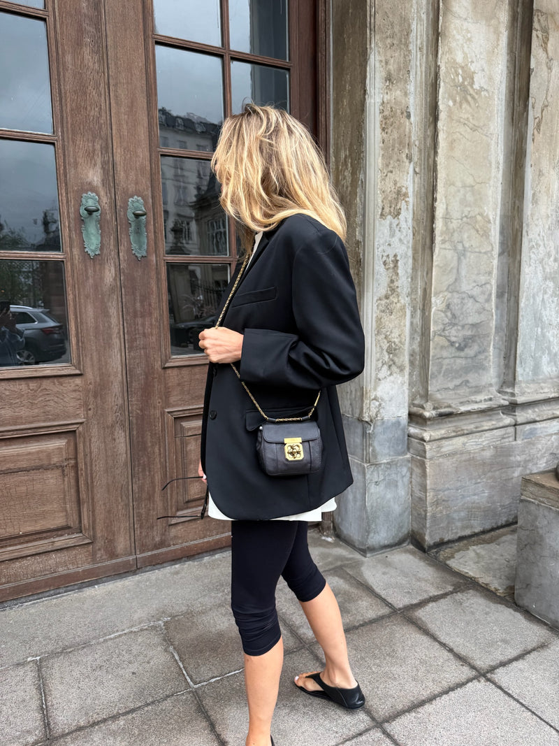 The Collection - Capri leggings - Sort - Tilly