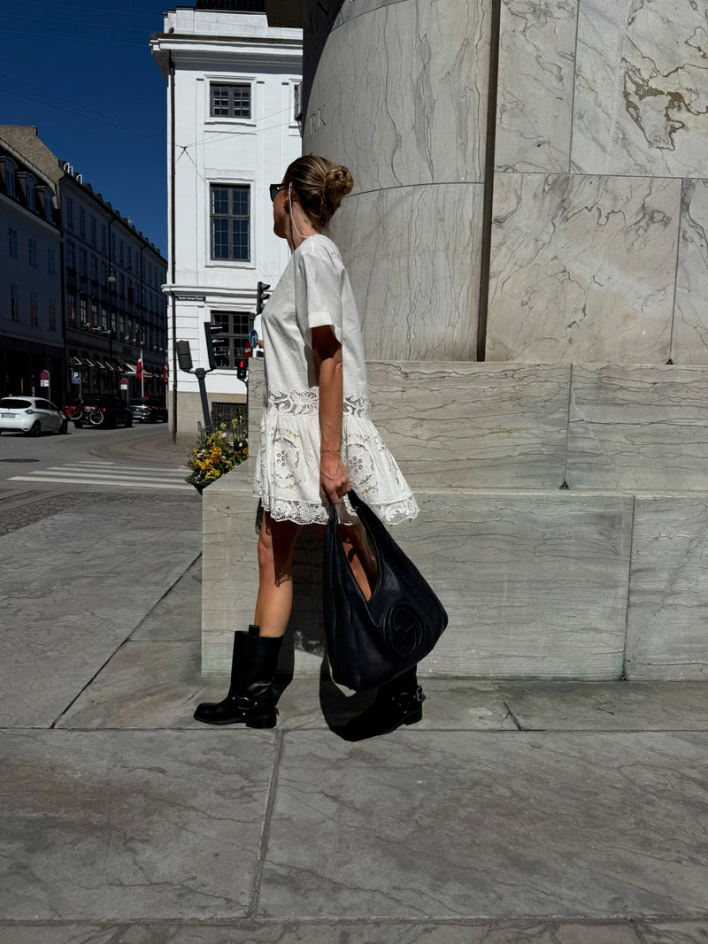 Ganni - Støvler  -Sort - Mid Shaft Biker Boots