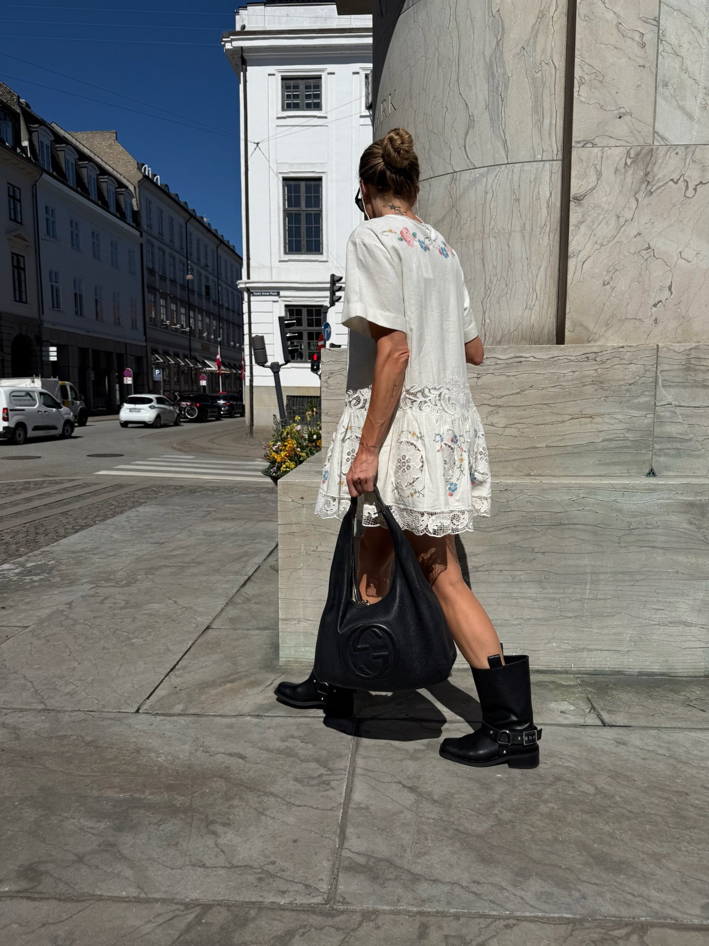 Ganni - Støvler  -Sort - Mid Shaft Biker Boots
