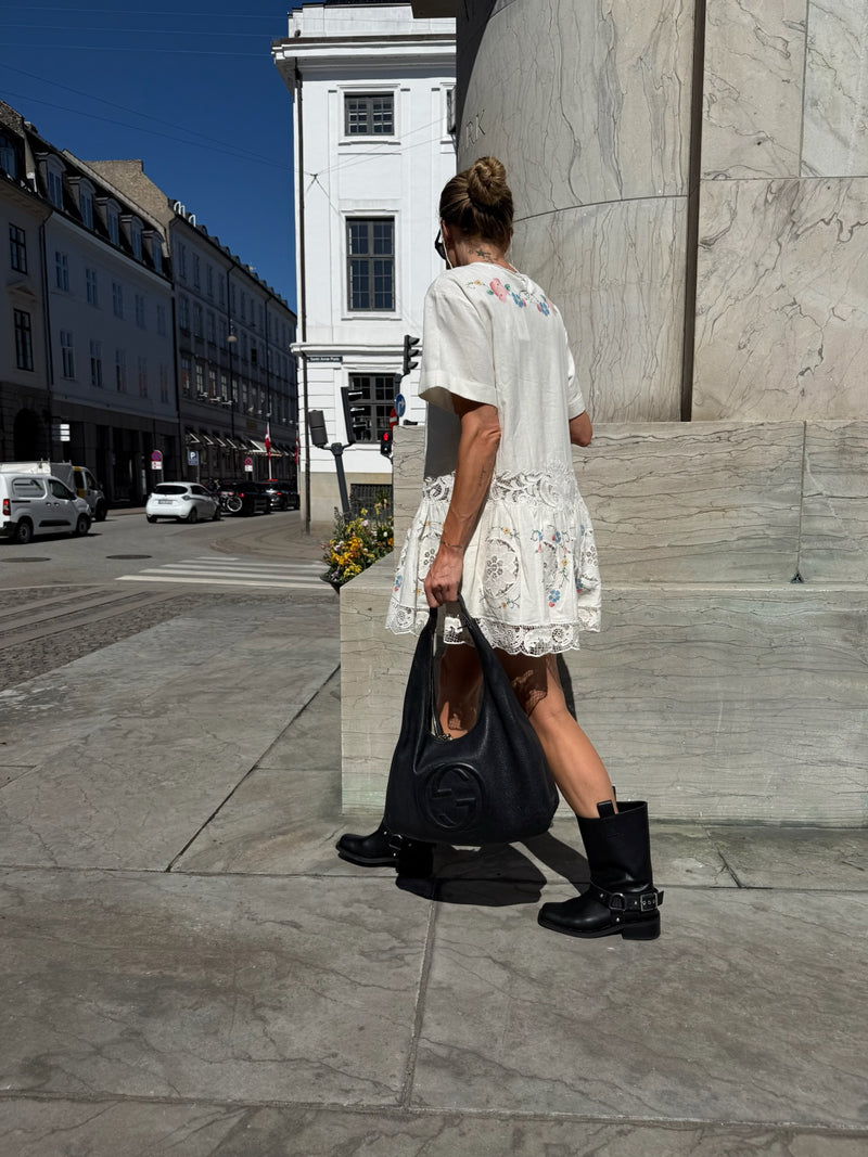 Ganni - Støvler  -Sort - Mid Shaft Biker Boots