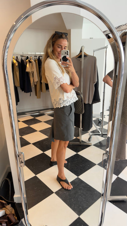 The Garment - Nederdel - Grey Melange - Grand Slip Skirt