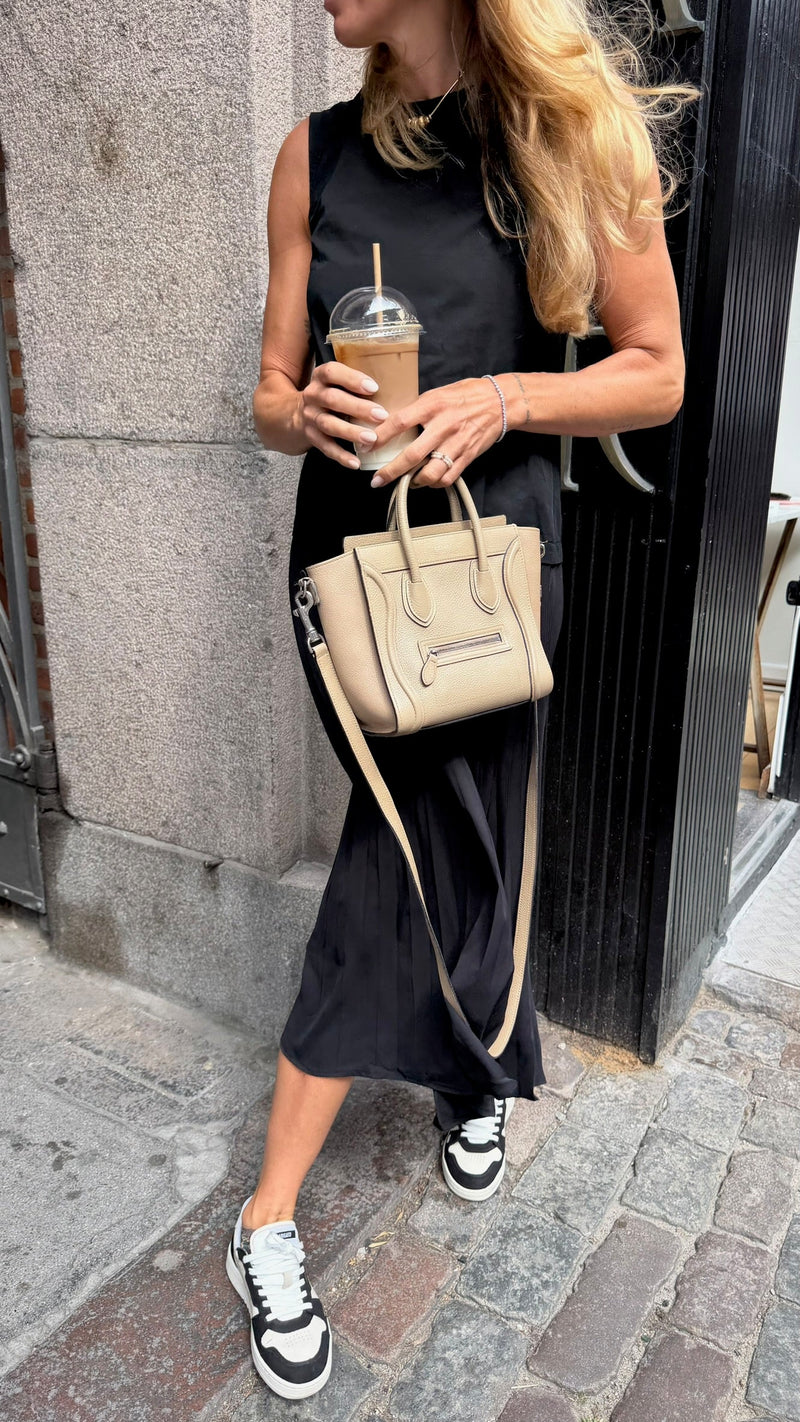 Céline Nano Luggage – håndtaske – taupe læder taske – secondhand