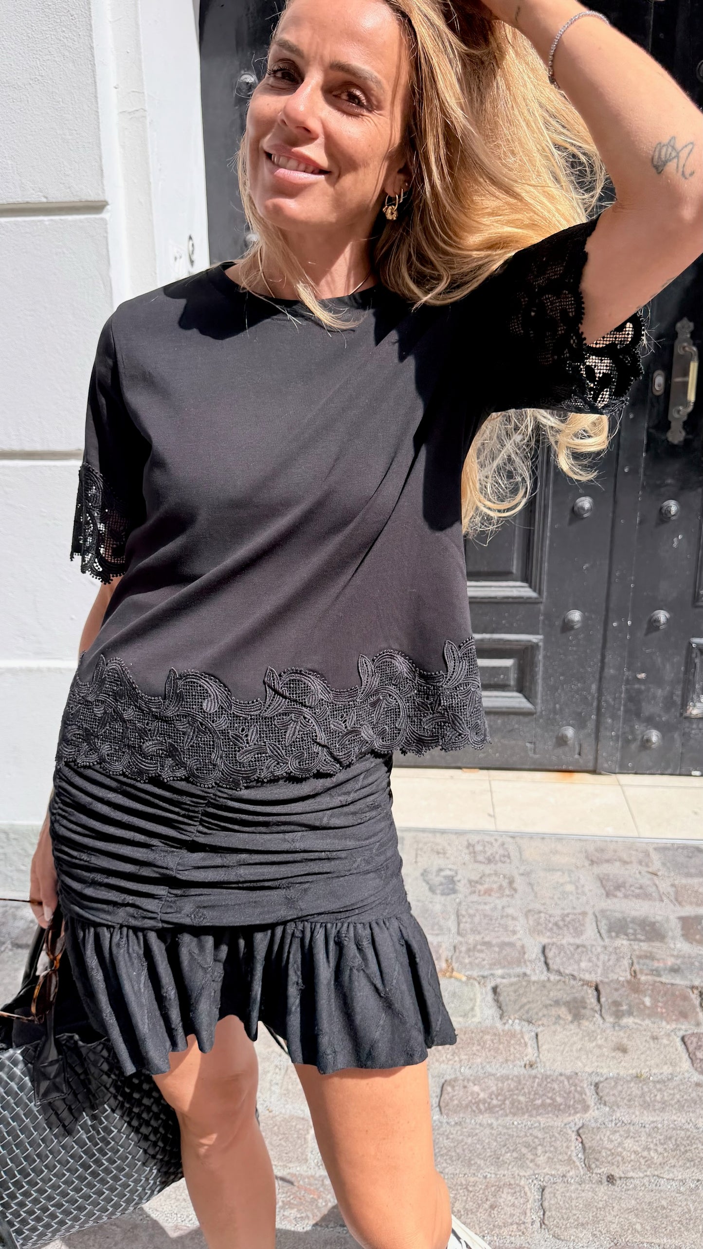 IRO - Nederdel - Sort - Hibiscus skirt