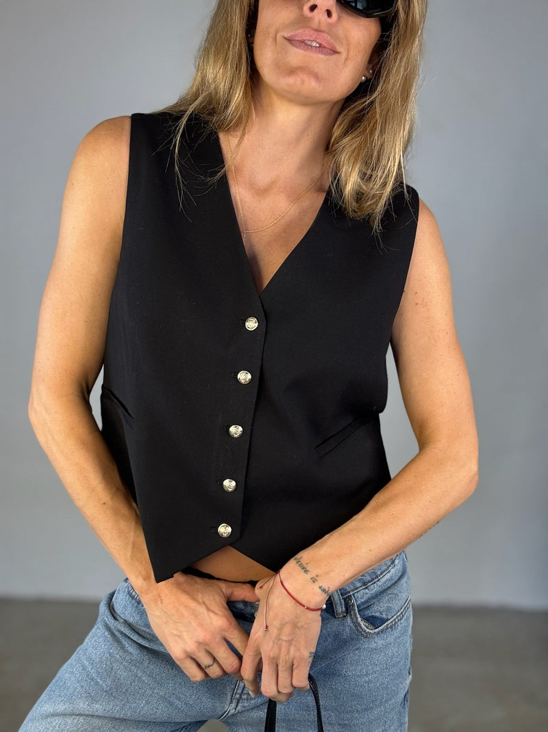 Sofie Schnoor - Vest - Black - Ila