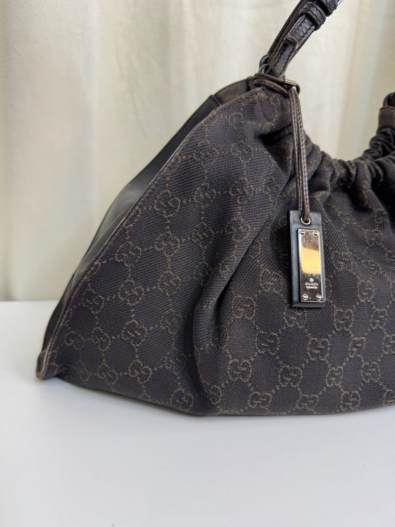 Gucci - GG hobo bag - Brown  - Secondhand