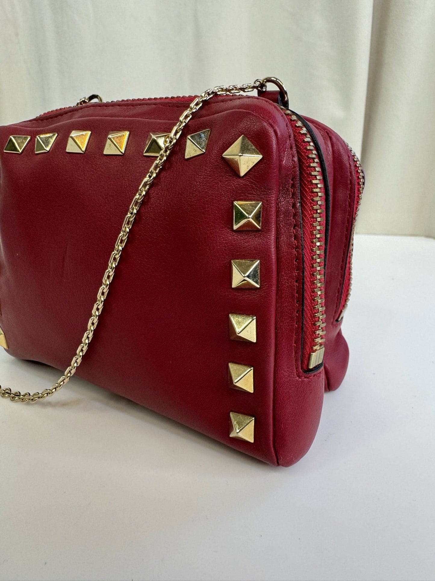 Valentino - Garavani Rockstuds - Rød - Crossbody - Secondhand - Stilkompagniet.dk