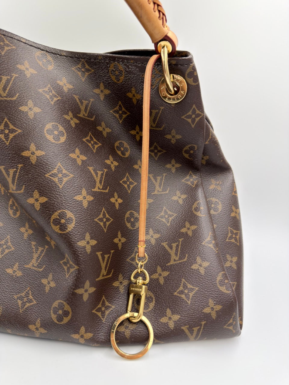 Louis Vuitton Artsy MM - hobo taske - brun monogram taske - secondhand