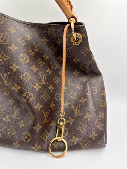 Louis Vuitton Artsy MM - hobo taske - brun monogram taske - secondhand