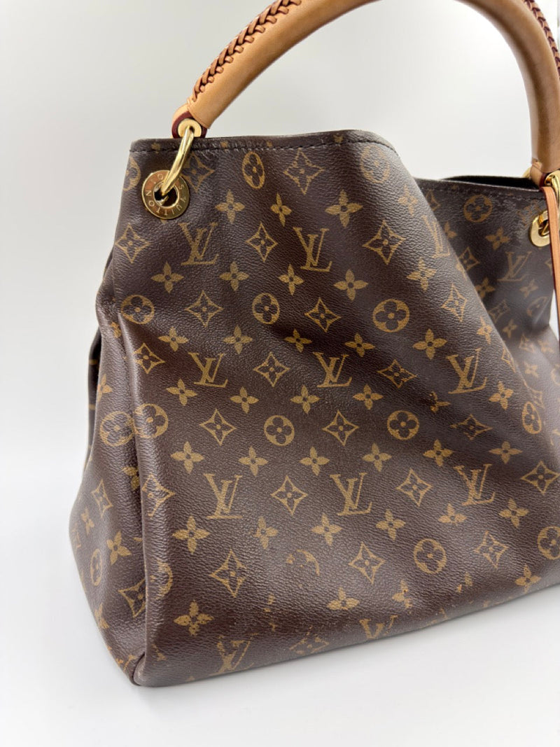Louis Vuitton Artsy MM - hobo taske - brun monogram taske - secondhand