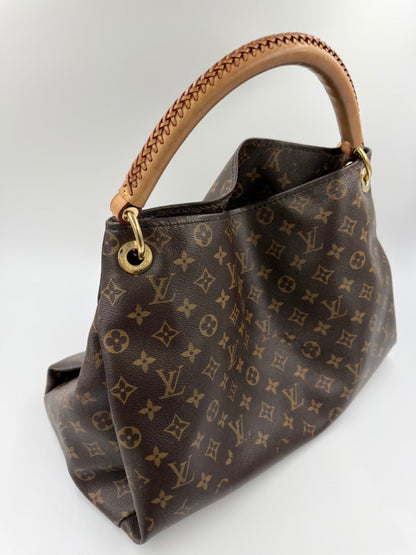 Louis Vuitton Artsy MM - hobo taske - brun monogram taske - secondhand