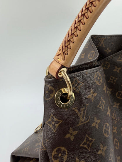 Louis Vuitton Artsy MM - hobo taske - brun monogram taske - secondhand