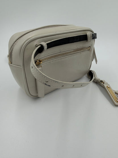 Saint Laurent Lou Belt Bag - bæltetaske - creme quiltet lædertaske - secondhand
