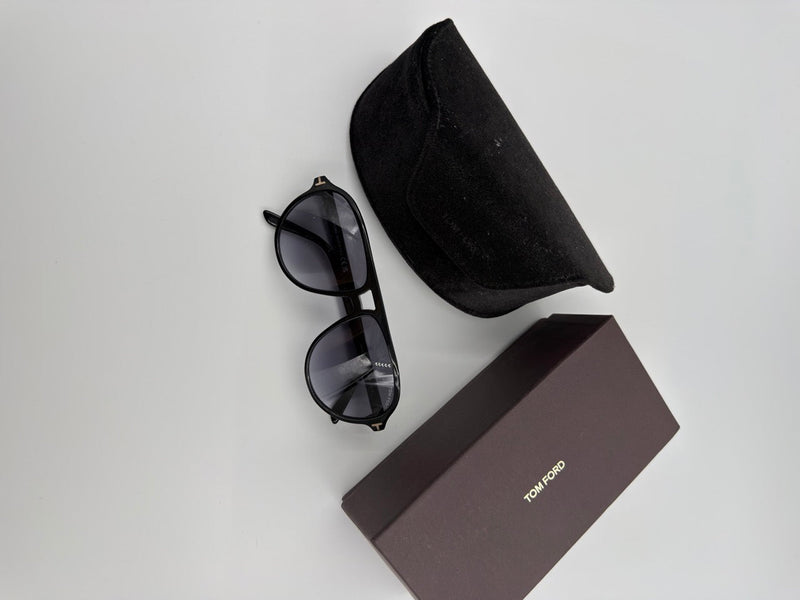 Tom Ford FT0711 Fausto - solbriller - sorte aviator solbriller - secondhand