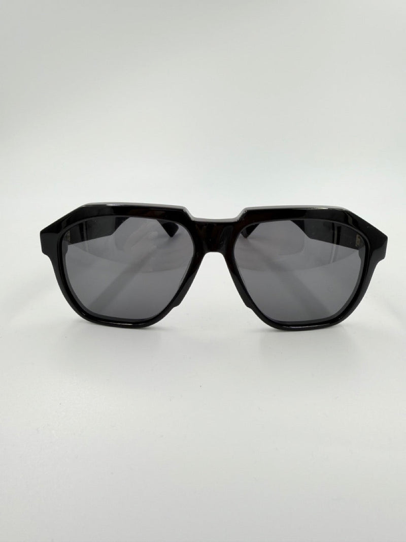 Bottega Veneta BV1035S - solbriller - sorte geometriske solbriller - secondhand