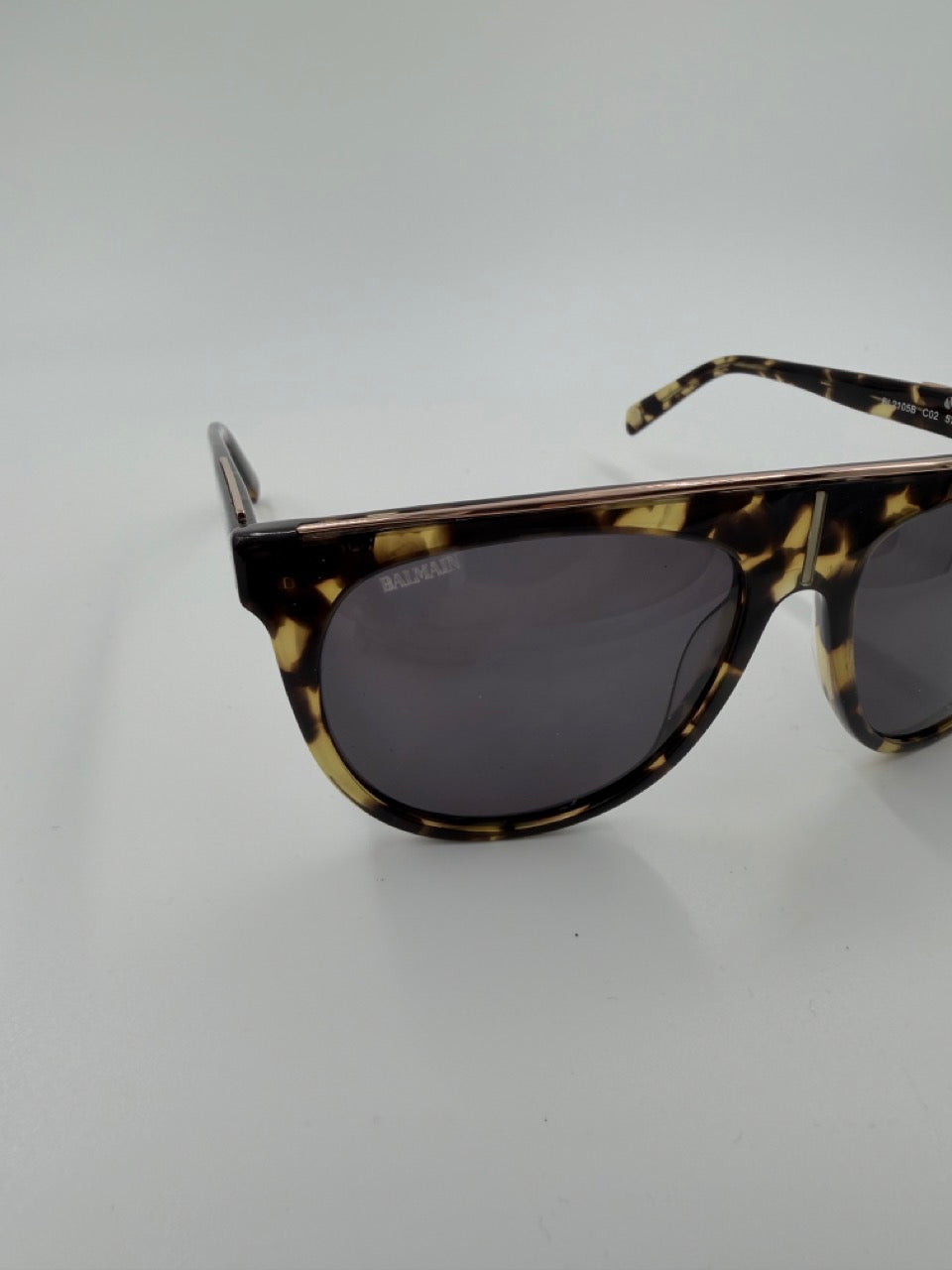 Balmain Wonder Boy - solbriller - tortoise oversized solbriller - secondhand