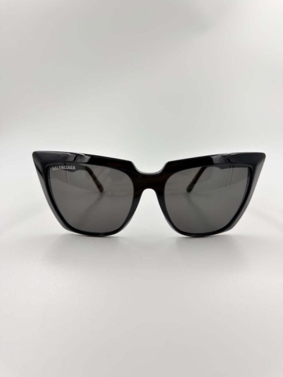 Balenciaga Everyday Cat-Eye – solbriller – sorte oversized cat-eye solbriller – secondhand