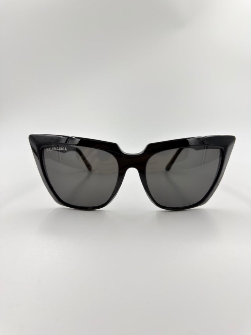 Balenciaga Everyday Cat-Eye – solbriller – sorte oversized cat-eye solbriller – secondhand