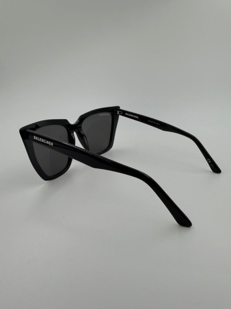 Balenciaga Everyday Cat-Eye – solbriller – sorte oversized cat-eye solbriller – secondhand