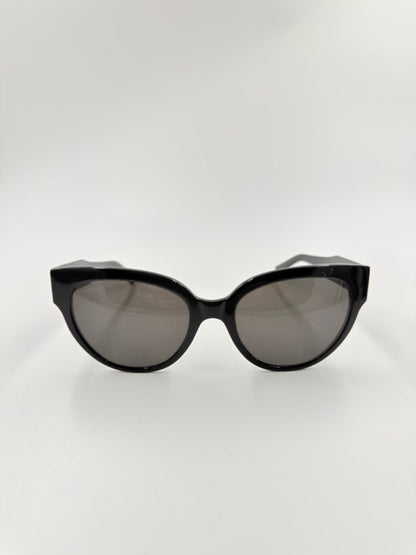 Balenciaga BB Logo Cat-Eye – solbriller – sorte oversized solbriller – secondhand