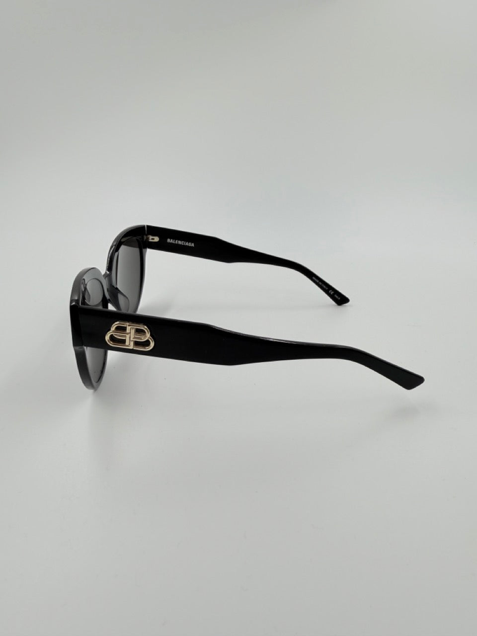 Balenciaga BB Logo Cat-Eye – solbriller – sorte oversized solbriller – secondhand