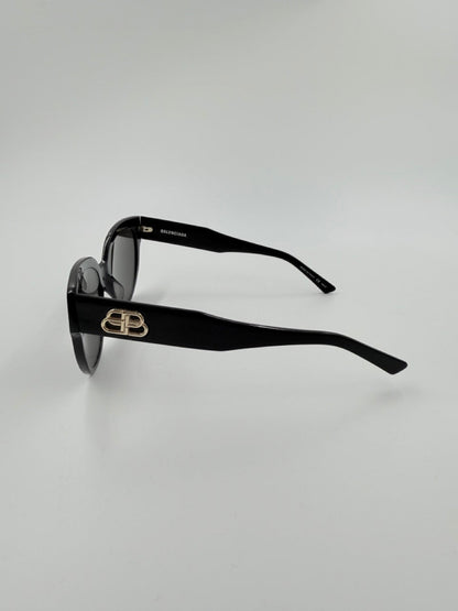 Balenciaga BB Logo Cat-Eye – solbriller – sorte oversized solbriller – secondhand