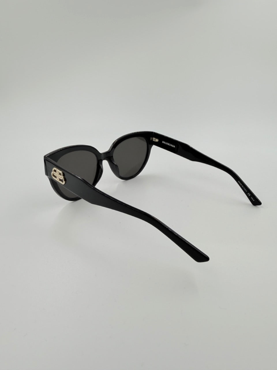 Balenciaga BB Logo Cat-Eye – solbriller – sorte oversized solbriller – secondhand