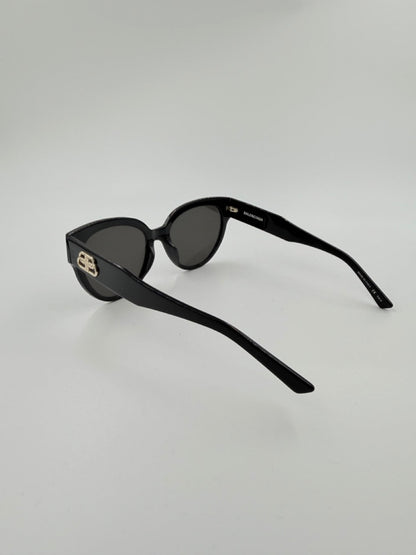 Balenciaga BB Logo Cat-Eye – solbriller – sorte oversized solbriller – secondhand