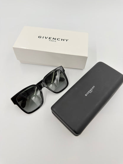 Givenchy 4G Square – solbriller – sorte oversized square solbriller – secondhand