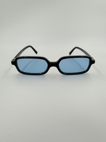 Miu Miu Rectangular – solbriller – sorte smalle 90’s solbriller – secondhand
