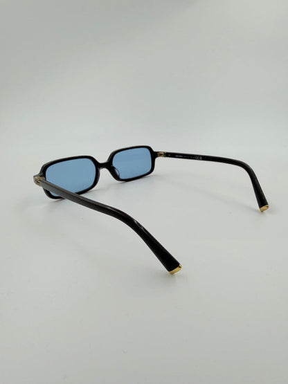Miu Miu Rectangular – solbriller – sorte smalle 90’s solbriller – secondhand