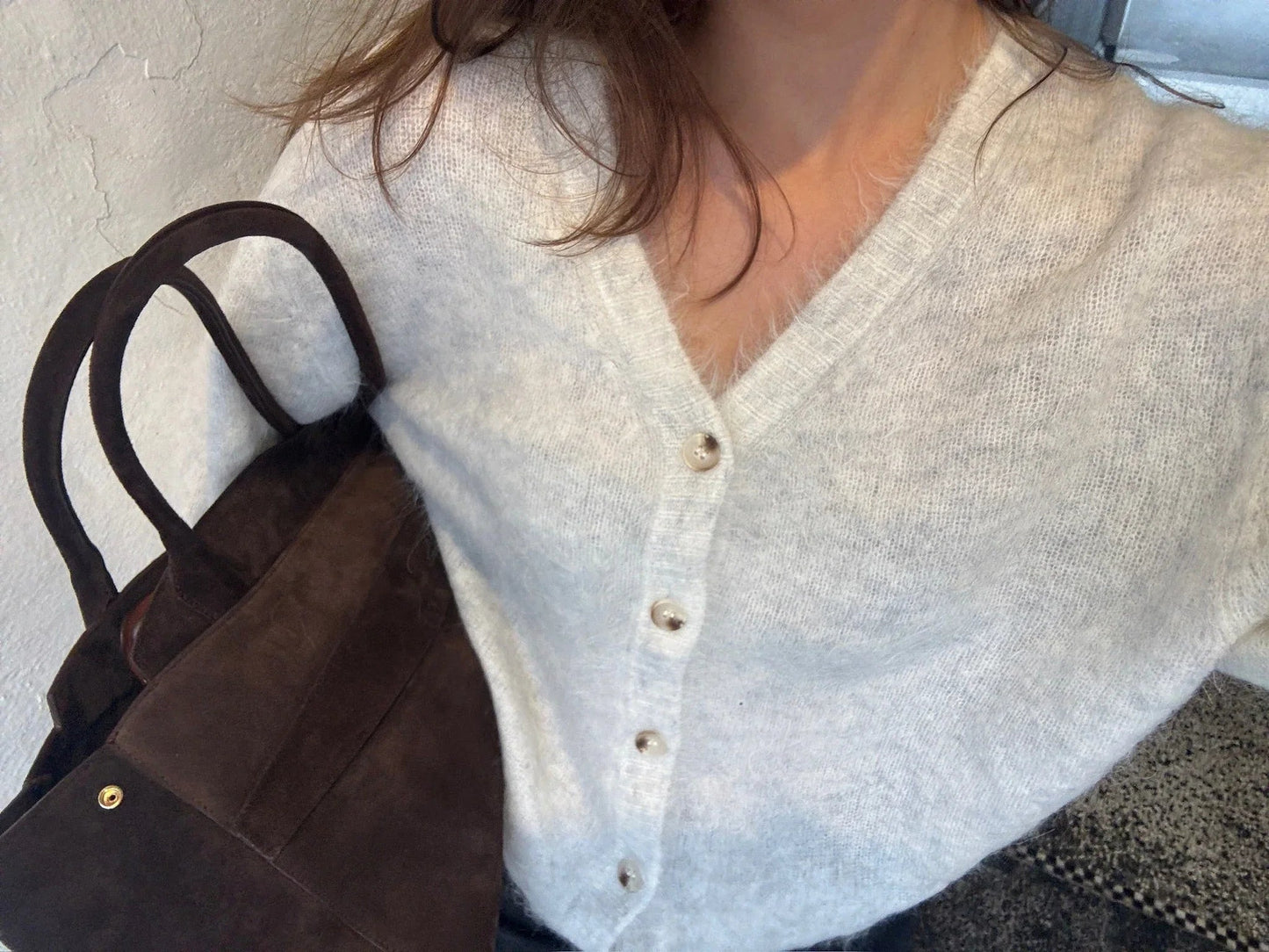 American Vintage - Cardigan - Polar Melange - Gilets nuny - Stilkompagniet.dk