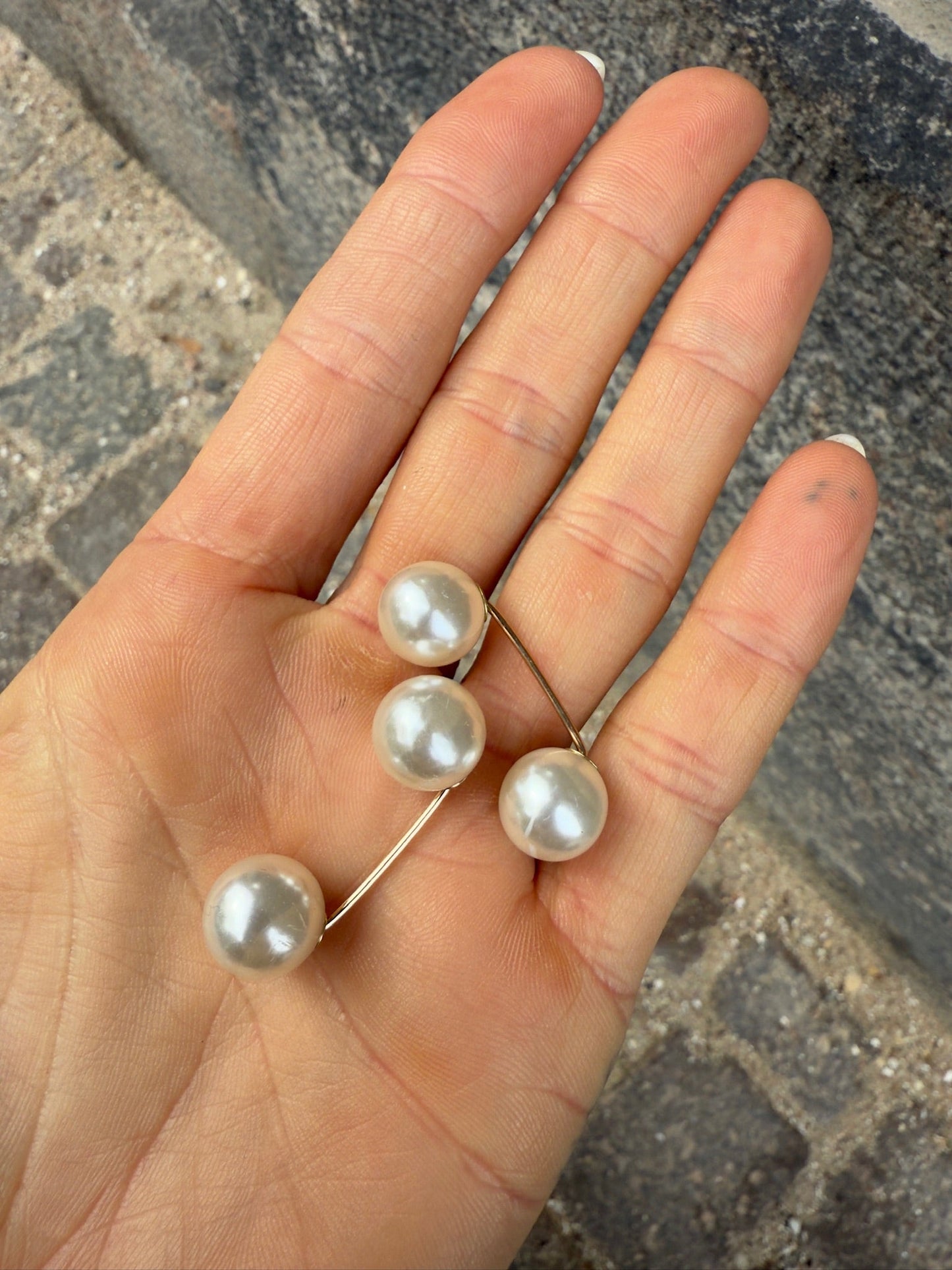 Spænder til tøj - Perle - Cille - Andcopenhagen